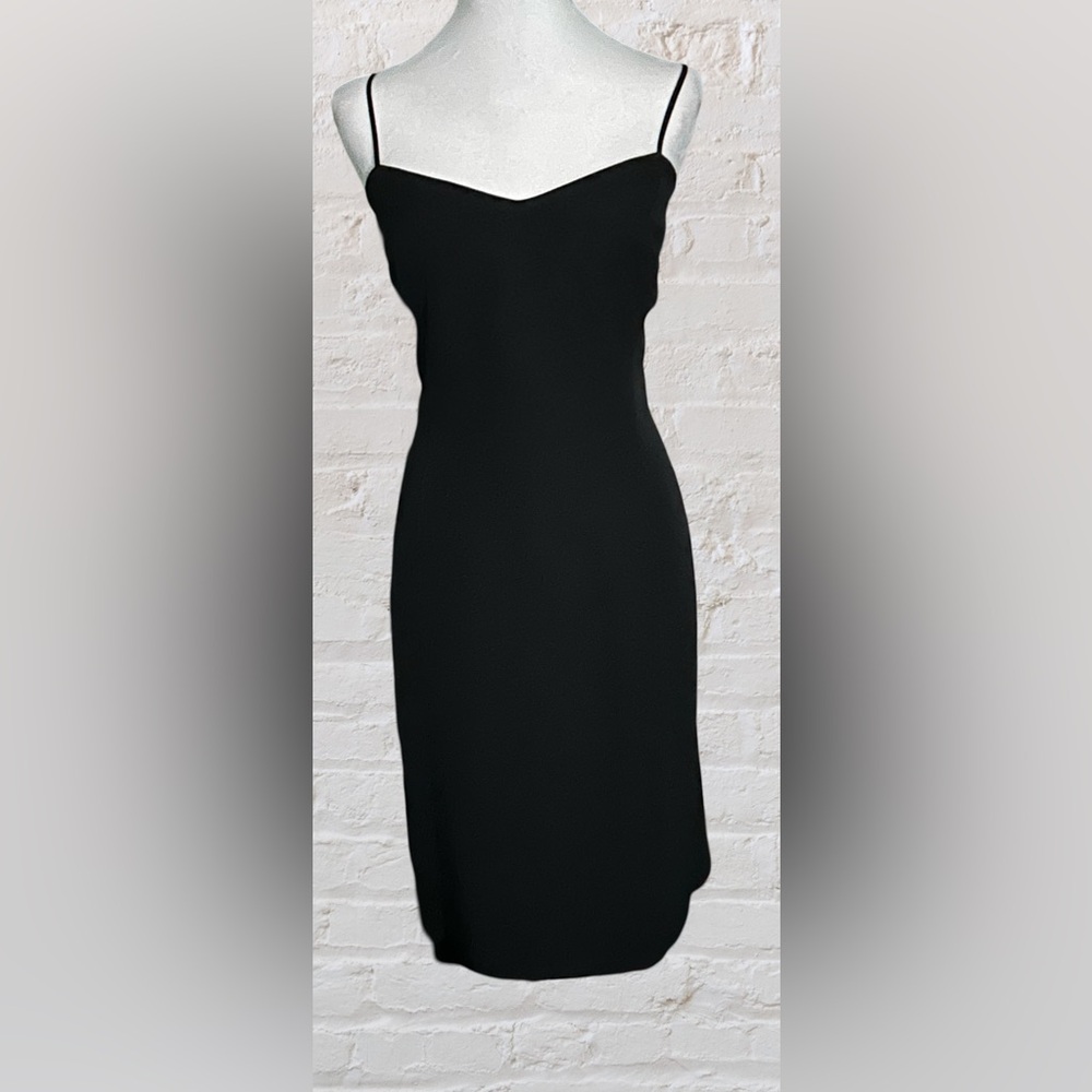 Joseph Ribkoff VTG Couture Cocktail Event LBD Dress Sz 16 Money Quiet Luxury - Picture 1 of 6